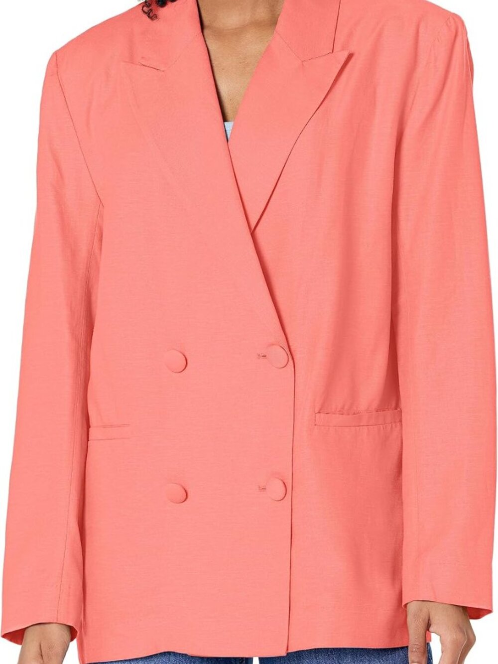 Steve Madden Baldwin Oversized Blazer in Coral- Size S
